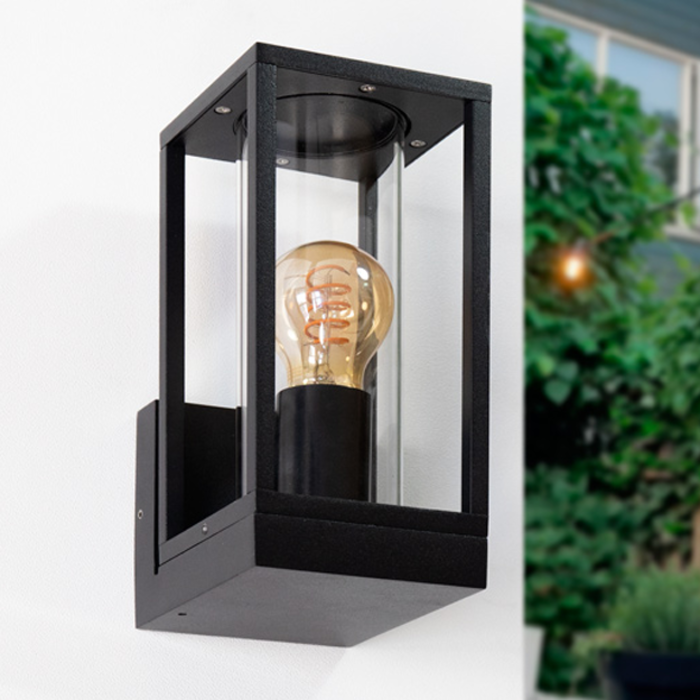 Lampada da parete industriale Judy - nero