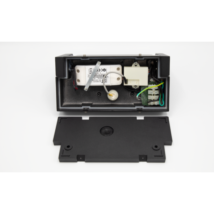 Lampada da parete regolabile Berlin con sensore - nero