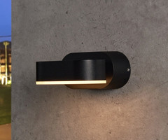 Applique girevole moderna Isabelle - nero