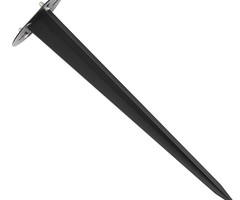 Perno di terra nero Enzo, 50 cm