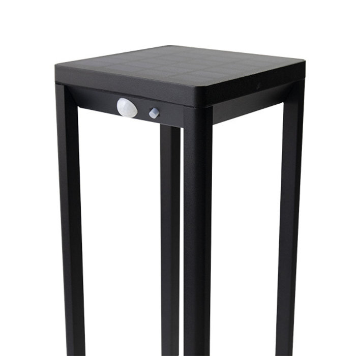 Lampada da terra nera con sensore e solare - Marcello