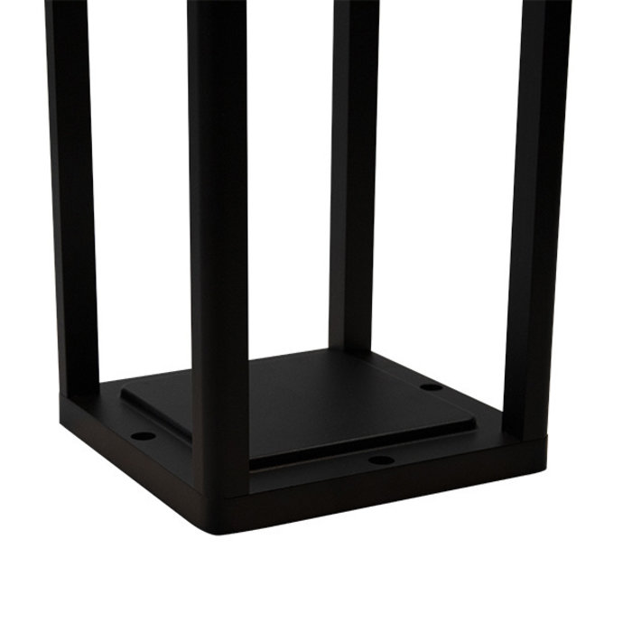 Lampada da terra nera con sensore e solare - Marcello