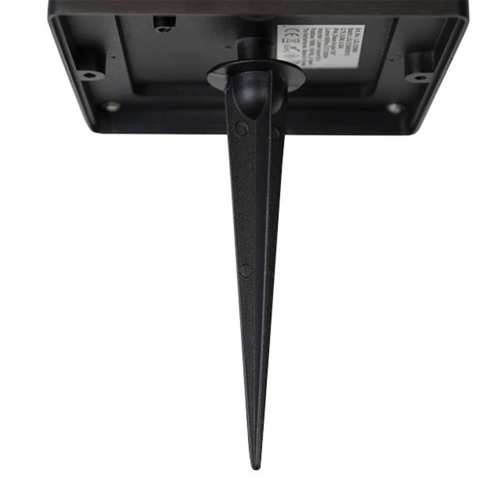 Lampada da terra nera con sensore e solare - Marcello