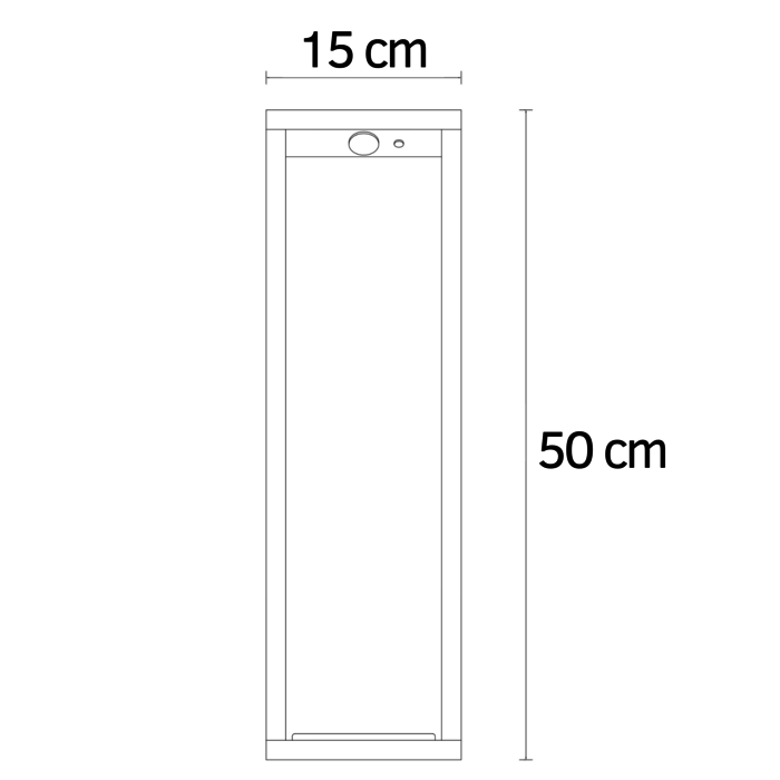 Lampada da terra nera con sensore e solare - Marcello