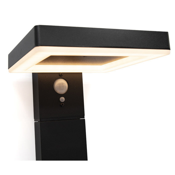 Lampada da terra nera con sensore Paulo - 50 cm