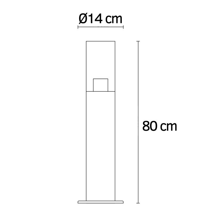 Lampada da terra Stella nera, 50 cm