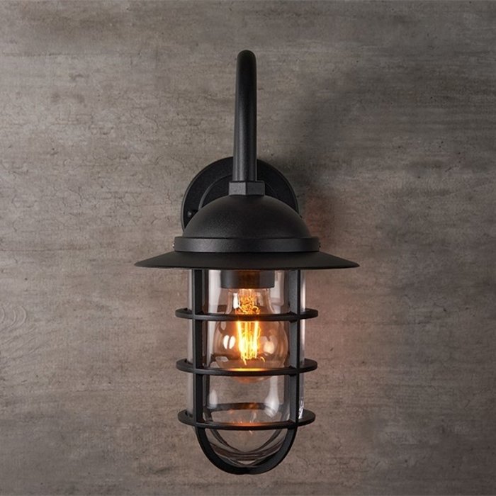 Lampada da esterno moderna nera Carla, 50 cm