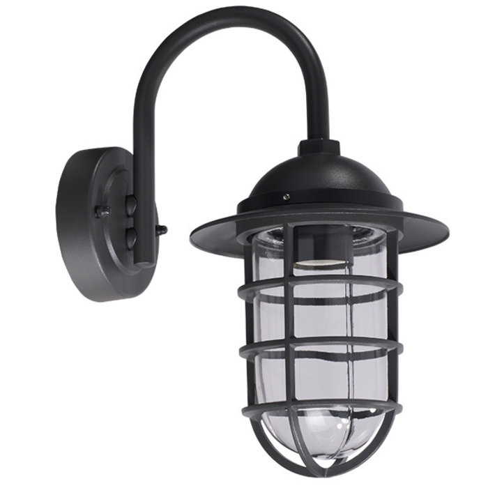 Lampada da esterno moderna nera Carla, 50 cm