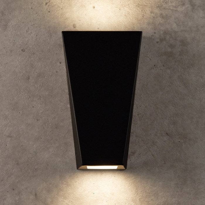 Lampada da parete moderna nera - Luisa