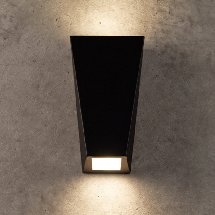 Lampada da parete moderna nera - Luisa