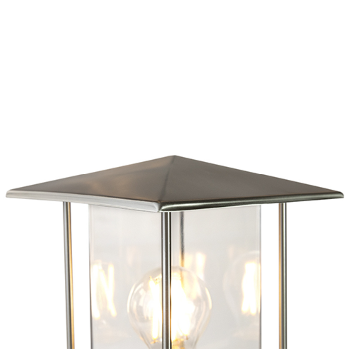 Lampe extérieur classique Rocco en acier inoxydable, 45 cm - LumenXL