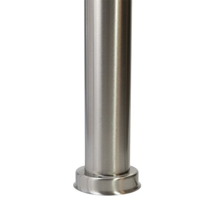 Lampada da terra Silvio in acciaio inox, 80 cm