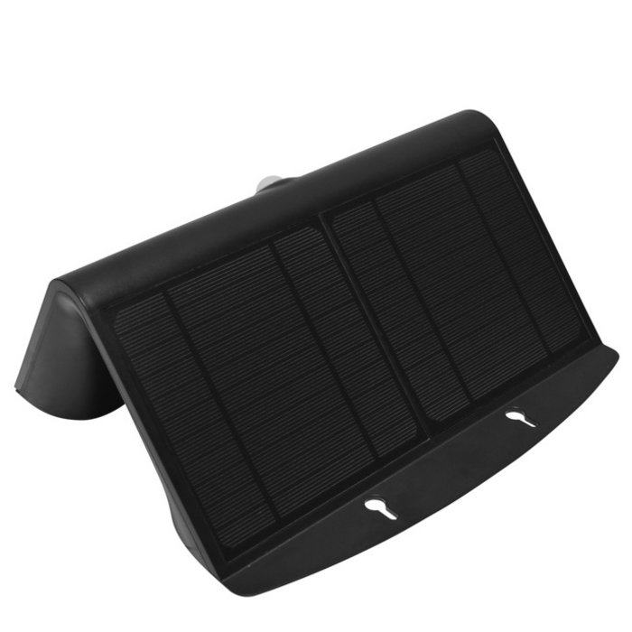 Lampada da parete solare nera con sensore Double Conan, 6.8W