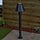 Lampada da esterno moderna Bruno nera, 80 cm