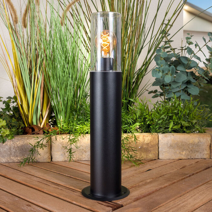 Lampada da terra Stella nera, 80 cm