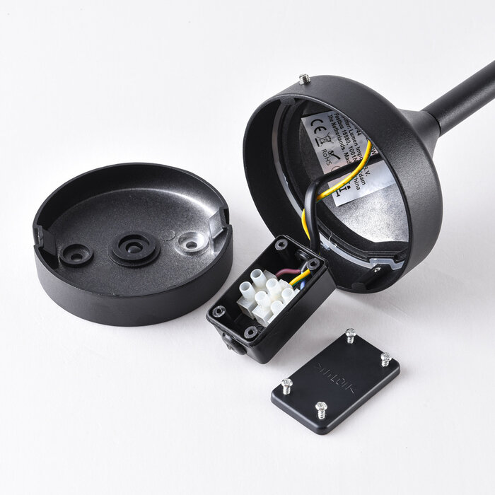 Lampada da terra rurale Dave - nera