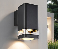 Applique moderna quadrata Marino, nero