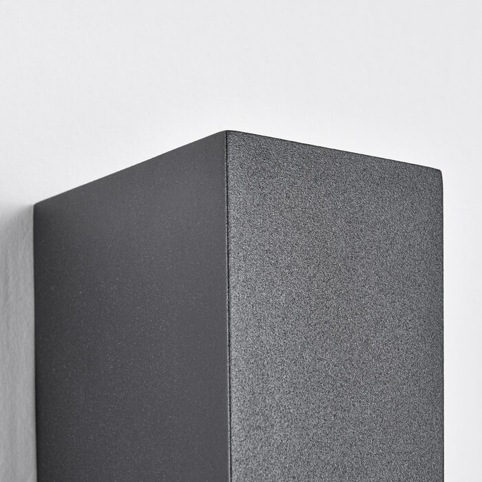 Lampada da parete moderna quadrata Dutchman - nero