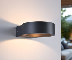 Lampada moderna da esterno Leo - nero