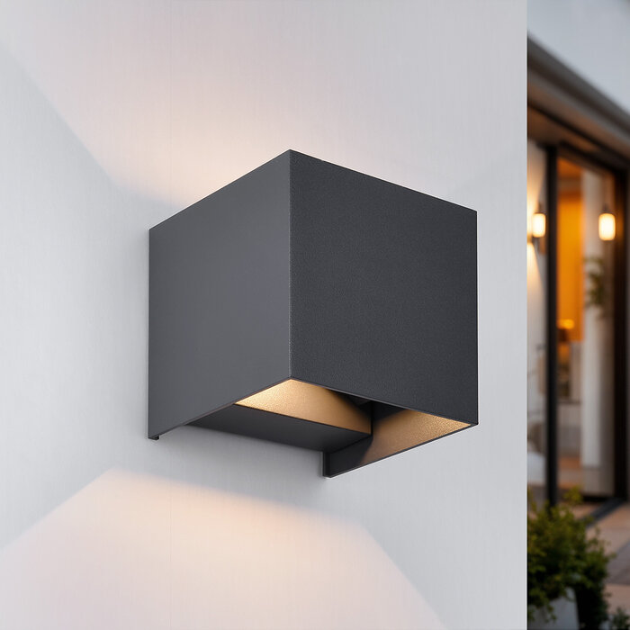 Lampada da parete moderna per esterni Oliver - antracite