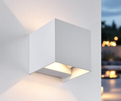 Lampada da parete moderna all'aperto Oliver - bianco