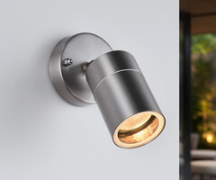Lampada da parete design Lola - acciaio inox
