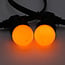 1 watt oranje kogellamp met standaard kap Ø45 mm