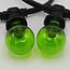 1 watt groene lampen met grote transparante kap Ø60 mm