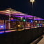 1 watt blauwe lampen met grote transparante kap Ø60 mm