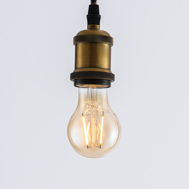 lampadina a filamento da 2,5W, 4,5W, 7W & 10W, 2000K, vetro ambrato Ø60 mm, dimmerabile