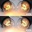 Prikkabel set met 0,7 watt lampen met LEDs op korte stokjes