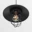 Industriële hanglamp Kiev van zwart staal