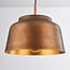 Hanglamp New York in bronskleur met goudkleurige binnenzijde