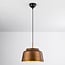 Hanglamp New York in bronskleur met goudkleurige binnenzijde