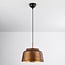 Hanglamp New York in bronskleur met goudkleurige binnenzijde
