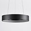 Moderne hanglamp Roundy in matzwart metaal