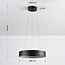 Moderne hanglamp Roundy in matzwart metaal