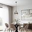 Design hanglamp London - smoke spiegelglas