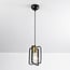 Industriële hanglamp Pisa - zwart met goud