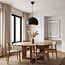 Moderne ronde hanglamp Goldy in zwart met goud
