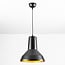 Moderne hanglamp Sicily - zwart met gouden decoratie