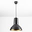 Moderne hanglamp Sicily - zwart met gouden decoratie