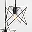 Industriële hanglamp Star 3-lichts in zwart metaal