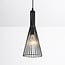 Industriële hanglamp Sofia in zwart metaal