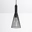 Industriële hanglamp Sofia in zwart metaal