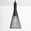 Lampada a sospensione industriale Sofia a 3 luci in metallo nero