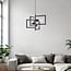 Industriële hanglamp Madrid 4-lichts met metalen constructie