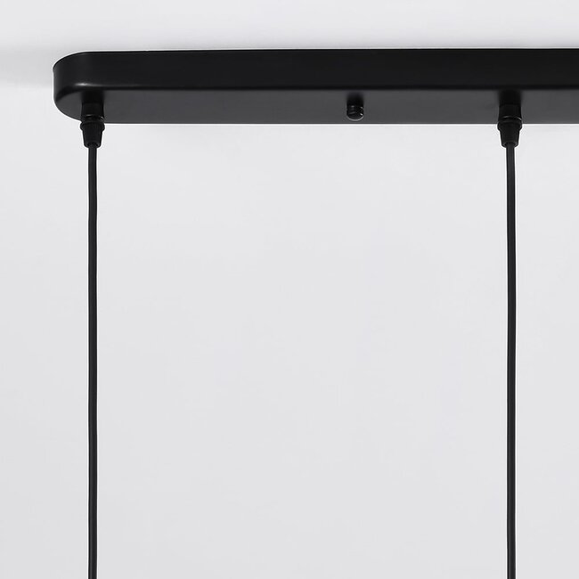 Faretto da soffitto industriale Helsinki a 3 luci in nero e oro