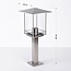 Lampada da terra per esterni in acciaio inox Rocco - 45 cm