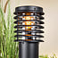 Zwarte RVS staande buitenlamp Elia - 50 cm